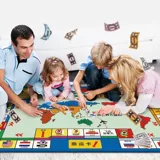 Монополия, игра Самолетные шахматы, детский ковер для школьников, большой самолет, 2 в 1, семейные игры