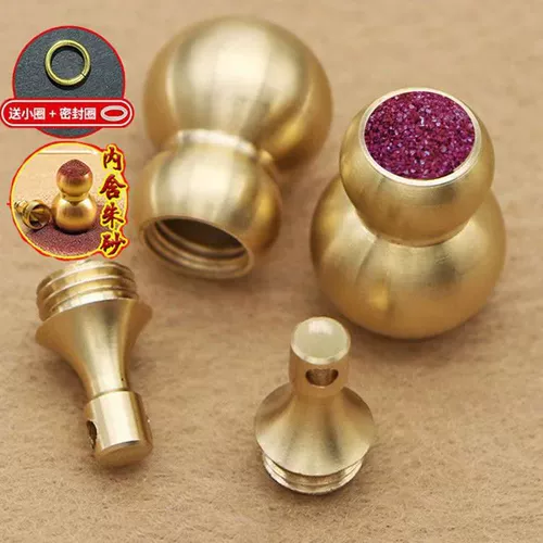 Творческая латунная портативная маленькая лекарственная бутылка Полая тыква