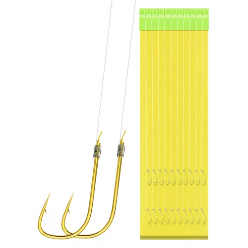 Линия рыбной крючки с двойным крючком галстук