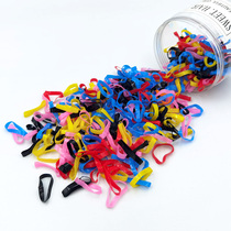 Childrens disposable rubber bands for girls and babies to tie their hair black small hair rings that do not hurt hair colorful hair accessories headbands