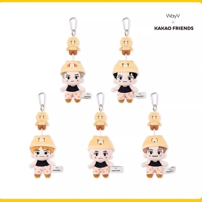 kakao friends联名威神V毛绒挂件韩流明星WayV钥匙扣上海演唱会