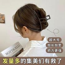 Extra-large temperament metal frosted hairpin for the back of the head hair catcher shark clip hairpin with multiple hairpins headwear for women