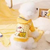 [Dog Sain] Симпатичная печать для собак с капюшоном, летняя большая батон