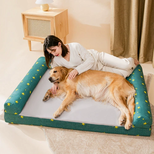 Домашние собаки супер большой диван, полный индийской звездной кровати, золотой мао ​​-края мапо сатсума собака спящая подушка