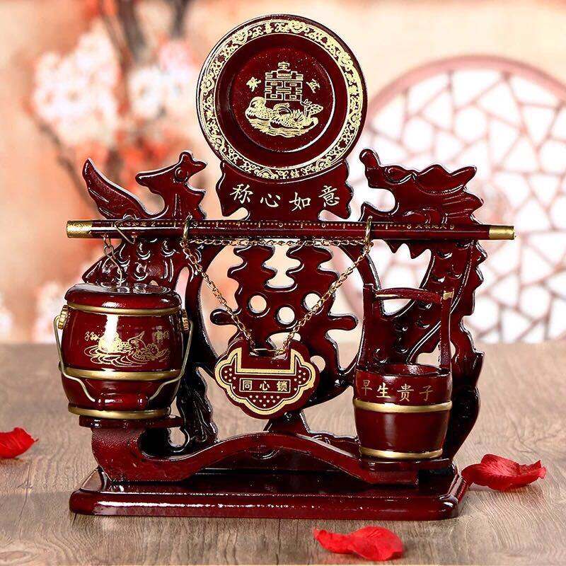 Wedding Wedding Supplies Wedding Red Small Toilet Women's Party Escort Wedding Children with Wedding Children Barrels A Single Three Sets of 6-Taobao