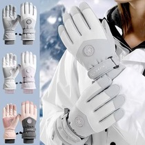 Northeast minus 40 degree cold-proof ski cotton gloves for women in winter plus velvet to keep warm windproof and waterproof touch screen cycling for men