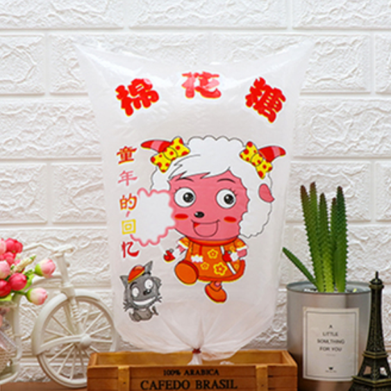 Cotton candy bag cotton candy plastic colored cotton floral sugar bag 100 delivered with a large amount of zuco-Taobao