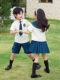 Kindergarten clothing summer clothing college style children's day performance clothing graduation photos primary school students pure cotton class uniform