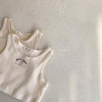 Infant Baby Vest Solid Color Girls Sleeveless ops Summer Kid