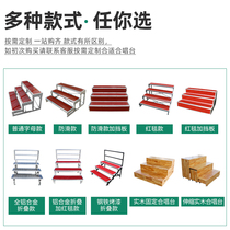 Chorus steps three-layer movable folding stage step ladder photo stage school chorus stool photo manufacturer