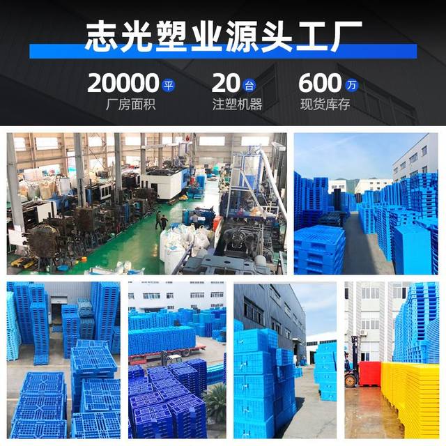 Zhiguang Plastics 1612 Sichuan ຕາຂ່າຍໄຟຟ້າພາດສະຕິກ pallet forklift pallet warehouse moisture-proof board backing plastic pallet