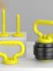 Kettlebell Handle, Eco-Friendly Dumbbell, Electroplated Dumbbell, Kettlebell Handle Adapter, Adjustable Weight, Fitness Push-Ups