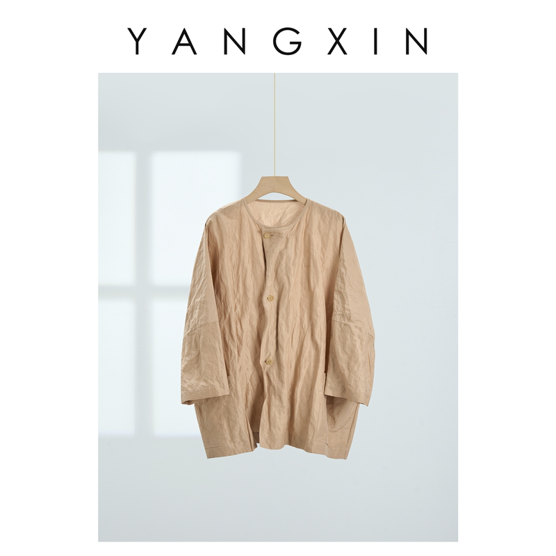 Ageless【Silk Threads】Original Design Retro Artistic Style Metallic Pleated Jacket Ss01078