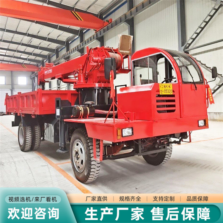 Four-Wheel Drive Self-Made Crane Truck for Agricultural and Garden Use, Climbing Terrain Transport Vehicle with Crane, Multifunctional Lifting Crane Four-Wheel Drive Self-Made Crane Truck for Agricultural and Garden Use, Climbing Terrain Transport Vehicle with Crane, Multifunctional Lifting Crane