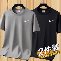 Otlestide pure cotton summer short sleeve T-shirt round collar loose casual semi-cut sleeves Breathable Sportswear