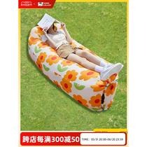 Inflatable mattress lazy air bed portable camping air mattress camping inflatable bed outdoor inflatable sofa music festival