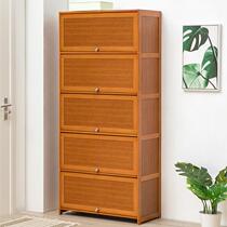 TAO3 large-capacity shoe cabinet storage rack home entrance porch Nanzhu solid wood balcony storage cabinet rental house room