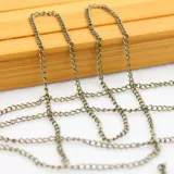 Аксессуары ручной работы, металлическая цепочка, цепь, браслет, аксессуар для волос с кисточками, 2.5мм, 10м