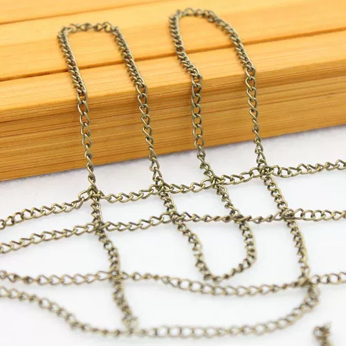 Аксессуары ручной работы, металлическая цепочка, цепь, браслет, аксессуар для волос с кисточками, 2.5мм, 10м