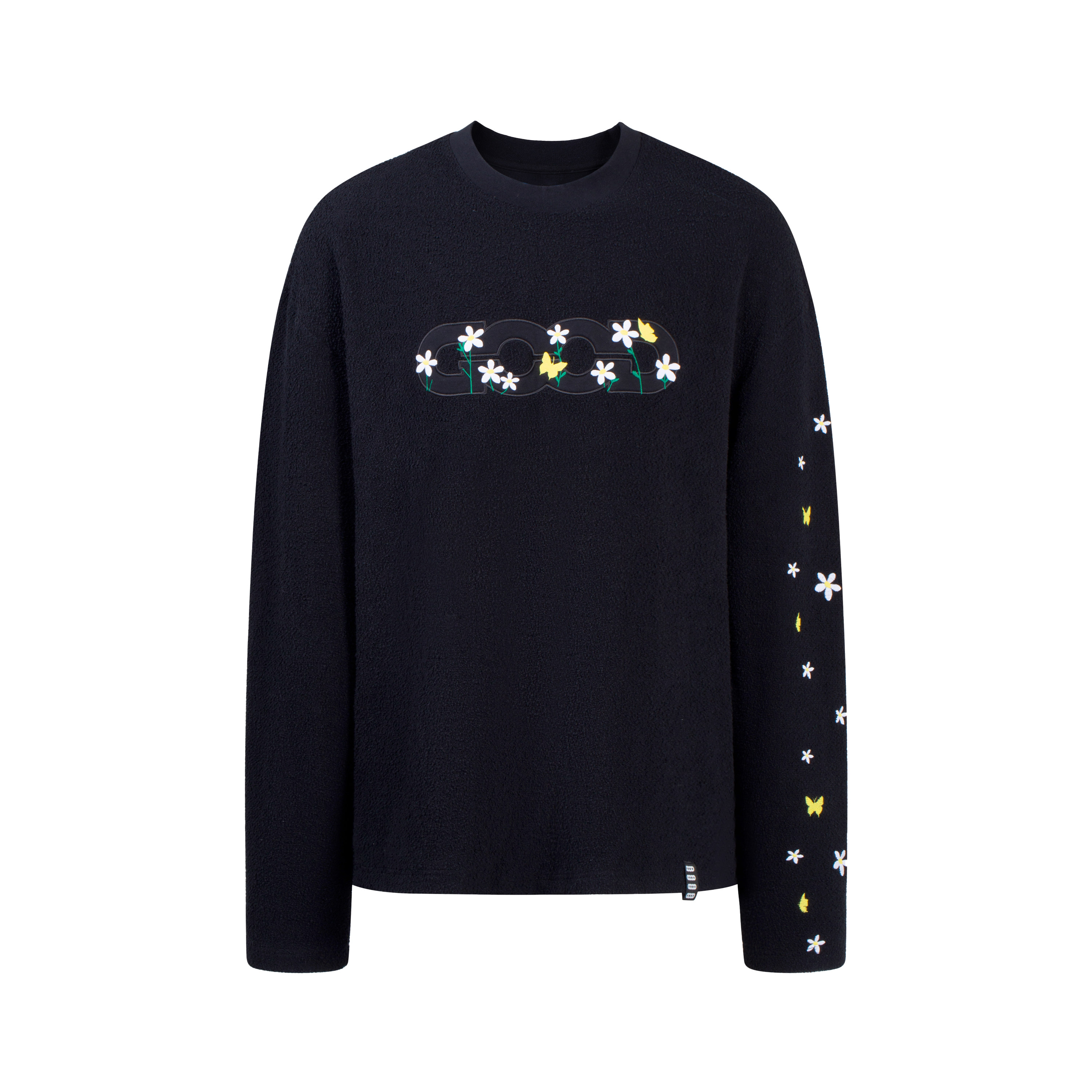 [Официальная аутентичная] футболка с длинными рукавами GB-GOODBRAND 24F/W field white flower для мужчин и женщин в одинаковом стиле Изображение 1