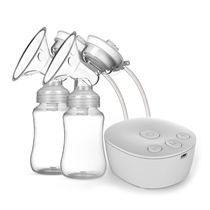 Electric Double Breast Pump Kit with 2 Milk Bottles USB Powe