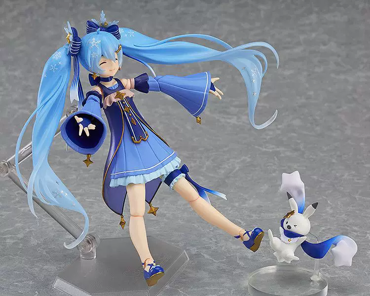 Фигурка (Hatsune Miku) EX-037 Twinkle Snow ver., сидящая поза, 16 см, артикулируемая, с коробкой/без коробки