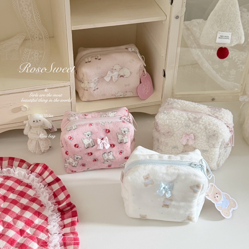 Rosesweet|"Mini Cute Bag" Soft Handmade Small Bag/Headphone Bag/Dji Nano Storage Bag Rosesweet|"Mini Cute Bag" Soft Handmade Small Bag/Headphone Bag/Dji Nano Storage Bag