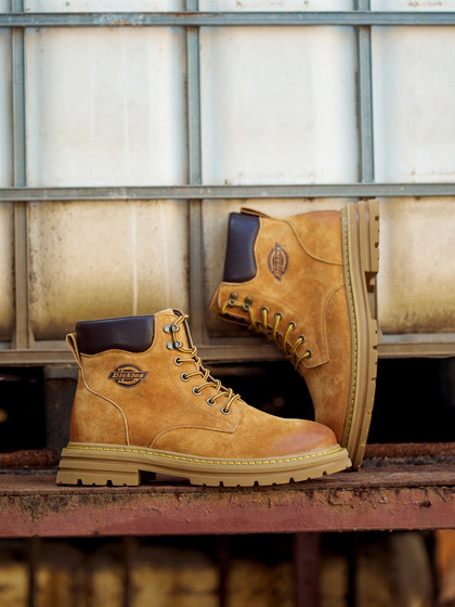 Dickies靴子男2024年冬季新款马丁靴男厚底英伦风工装靴情侣短靴