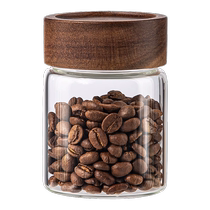 Glass coffee powder sealed jar coffee bean storage jar food grade tea dried fruit scented tea storage jar 2912