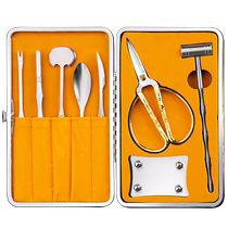 Household crab eating tool crab peeling artifact hairy crab removal special crab eight-piece gift box crab needles and crab claws set 2912