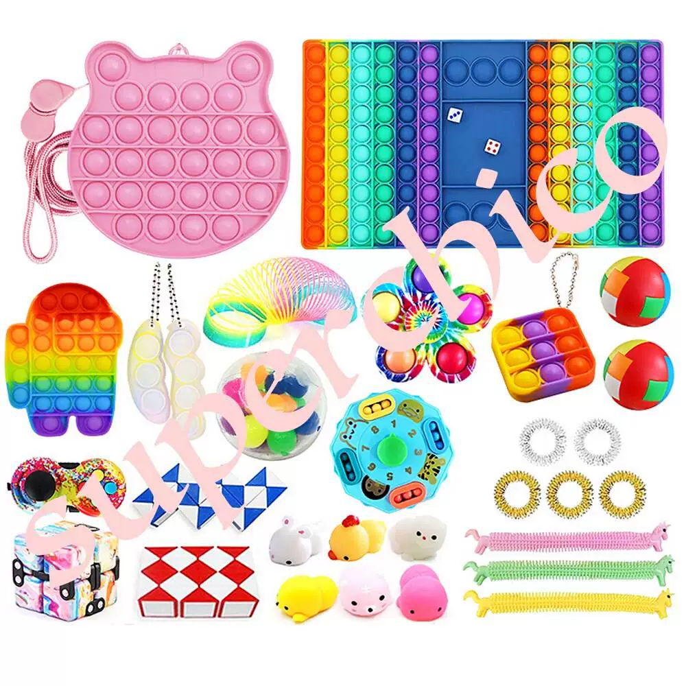 [Набор игрушек-кукол Fidget poppet poke bue Toys suit bue pop it]