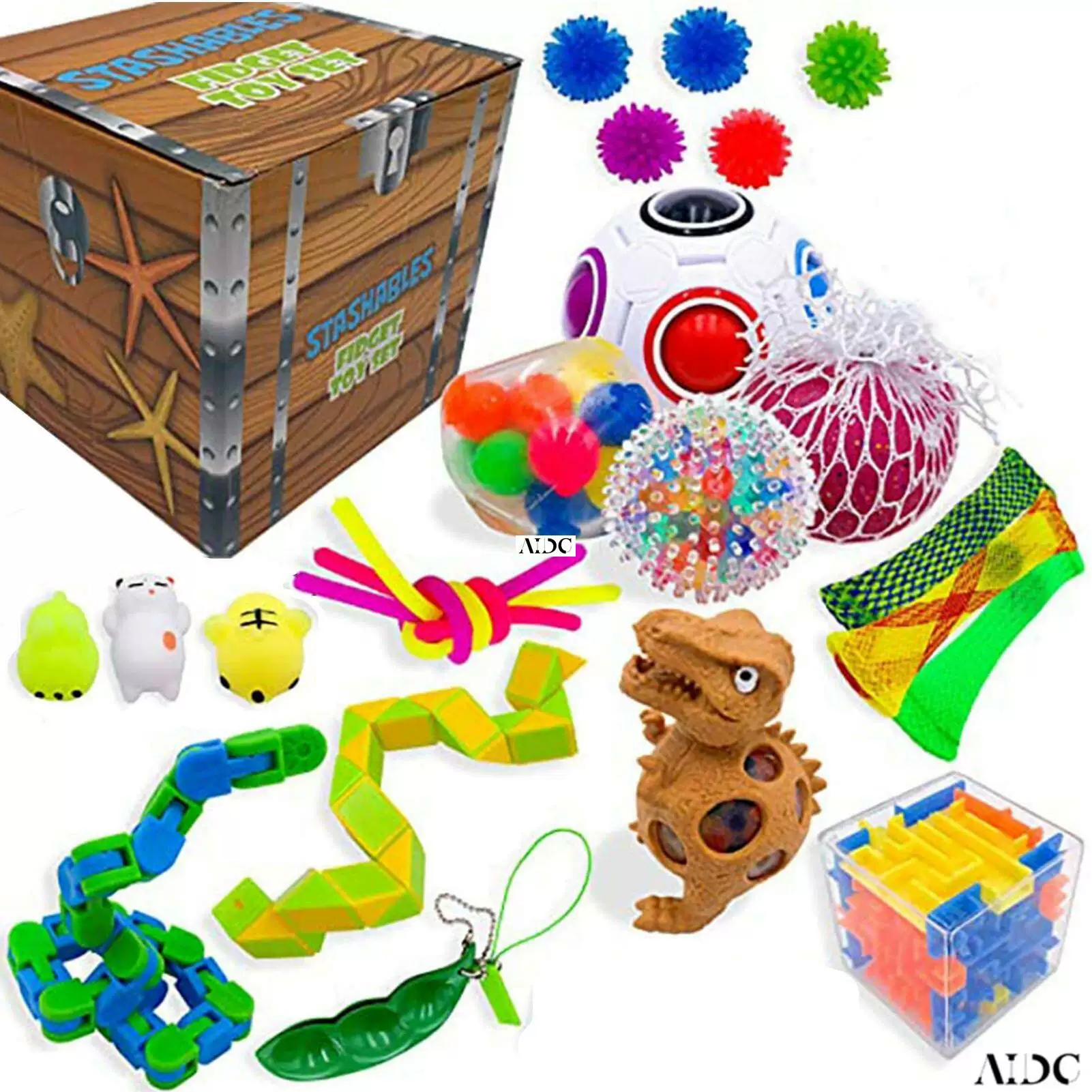 [Набор игрушек-кукол Fidget poppet poke bue Toys suit bue pop it]