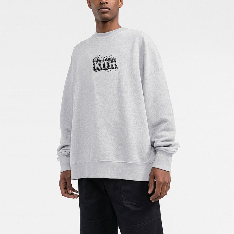2024 Autumn/Winter Kith X Batman Batman Collaboration Trendy Brand Crew Neck Loose Fit Unisex Long Sleeve Sweatshirt