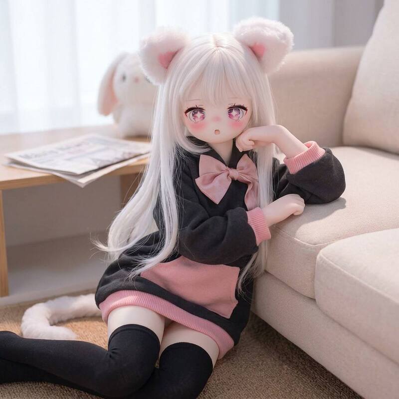 Two-Dimensional Anime Doll Genuine Figurine with Movable Joints Soft Plastic Statue Ornament Cosplay Model