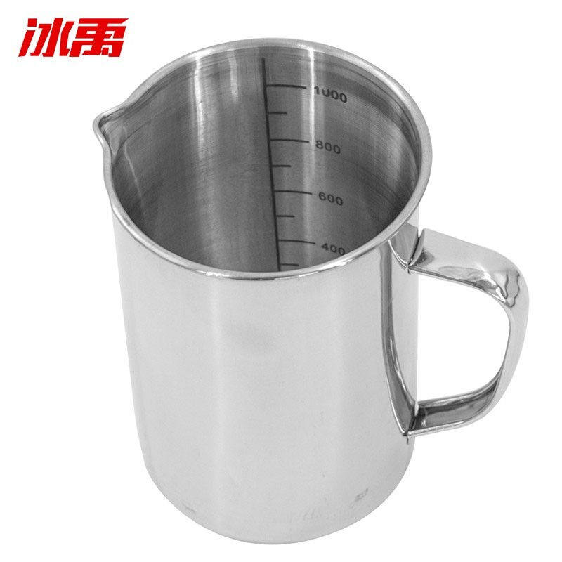 Ice Yu BJyl-248 thickened 304 stainless steel with scale measuring cup beaker liquid laboratory cup 1000ml-Taobao