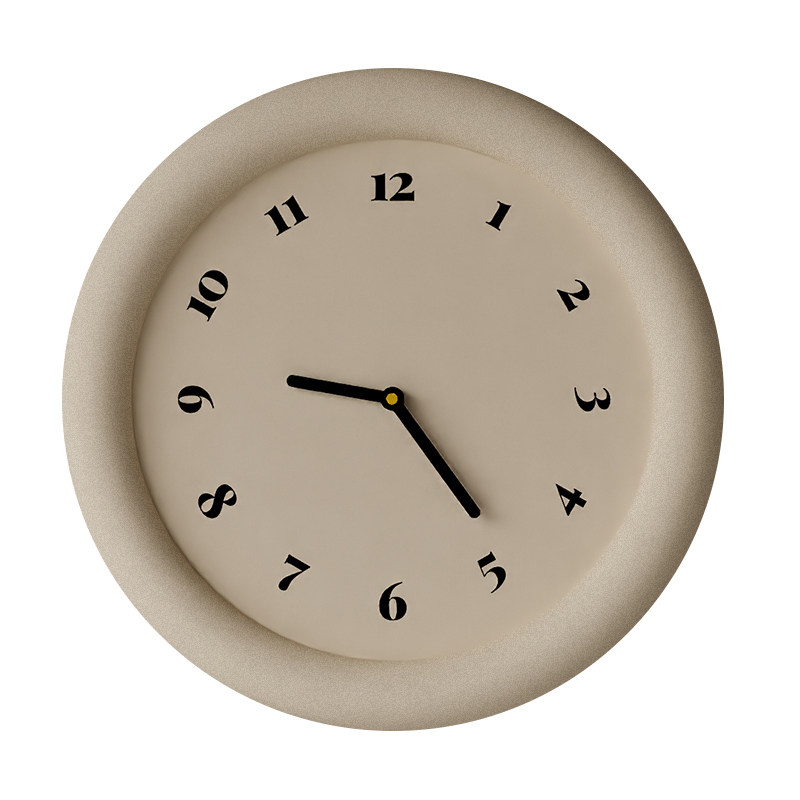 Cream Style Clock Wall Clock Living Room 2023 New Popular Creative Clock Simple Modern Elegant Silent Decorative Clock