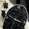 Bape Black Camouflage Wall Clock Trendy Brand Internet-Famous Clock Simple Home Decoration Painting Living Room Bedroom Silent Wall Clock