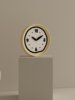 Cream Style ins Wall Clock, Minimalist Butter Yellow, Cute Nordic Silent Fashion, Simple and Unique Color-Blocking Home Clock