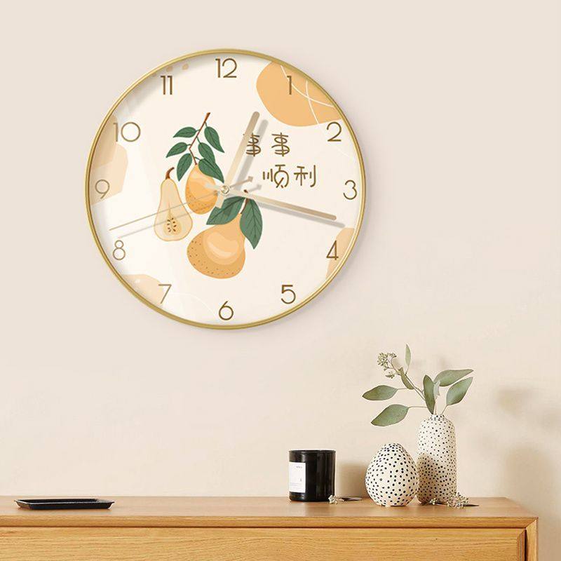 Modern Minimalist Living Room Silent Clock, Creative and Stylish Wall Clock for Artists, Suitable for Dining Room and Bedroom