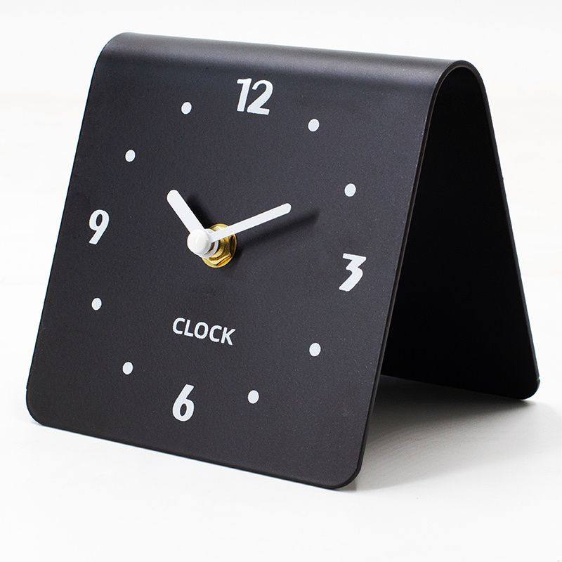 Cream Desktop Living Room Home Clock Modern Creative Table Clock Silent Student Bedside Tabletop Clock Ornament