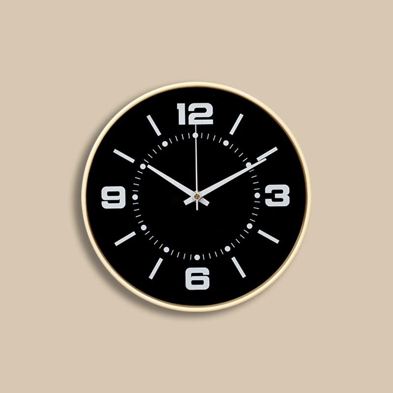 Cream Style ins Wall Clock Nordic Silent Fashion Simple Personality Color-Blocking Clock for Home Use