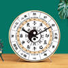 Meridian Flowing Eight Trigrams Creative Table Clock Traditional Chinese Medicine Health Care Home Clock Beauty Salon Spa Club Silent Table Clock