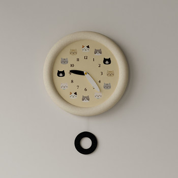 Nordic Style Simple and Elegant Room Living Room Home Wall Clock High-End Design Bedroom Ultra-Quiet