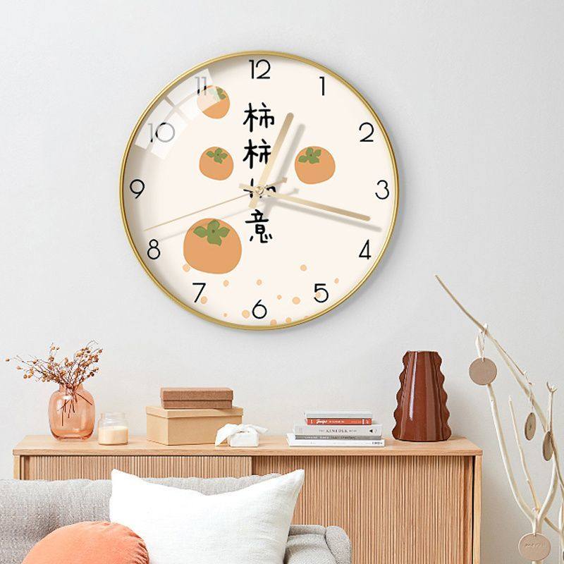 Modern Minimalist Living Room Silent Clock, Creative and Stylish Wall Clock for Artists, Suitable for Dining Room and Bedroom