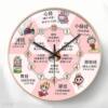 Labubu Health Clock Body Meridian Health Bedroom Study Clock Wall Clock Living Room Clock Wall Hanging