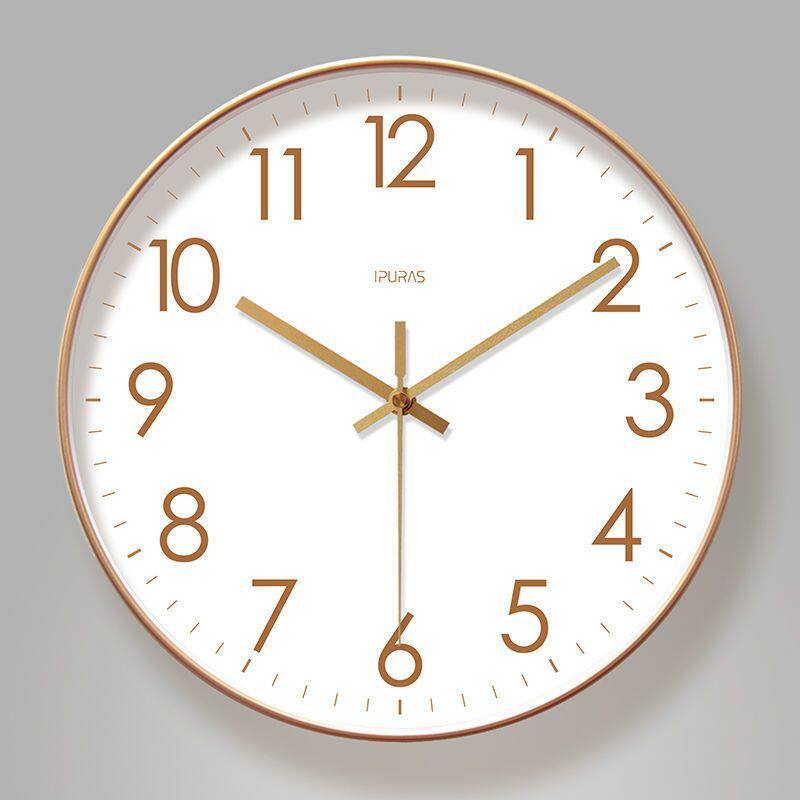 6514 Wall Clock Living Room Clock Simple and Stylish Digital Clock Wall Watch Modern Silent Accurate Quartz Clock