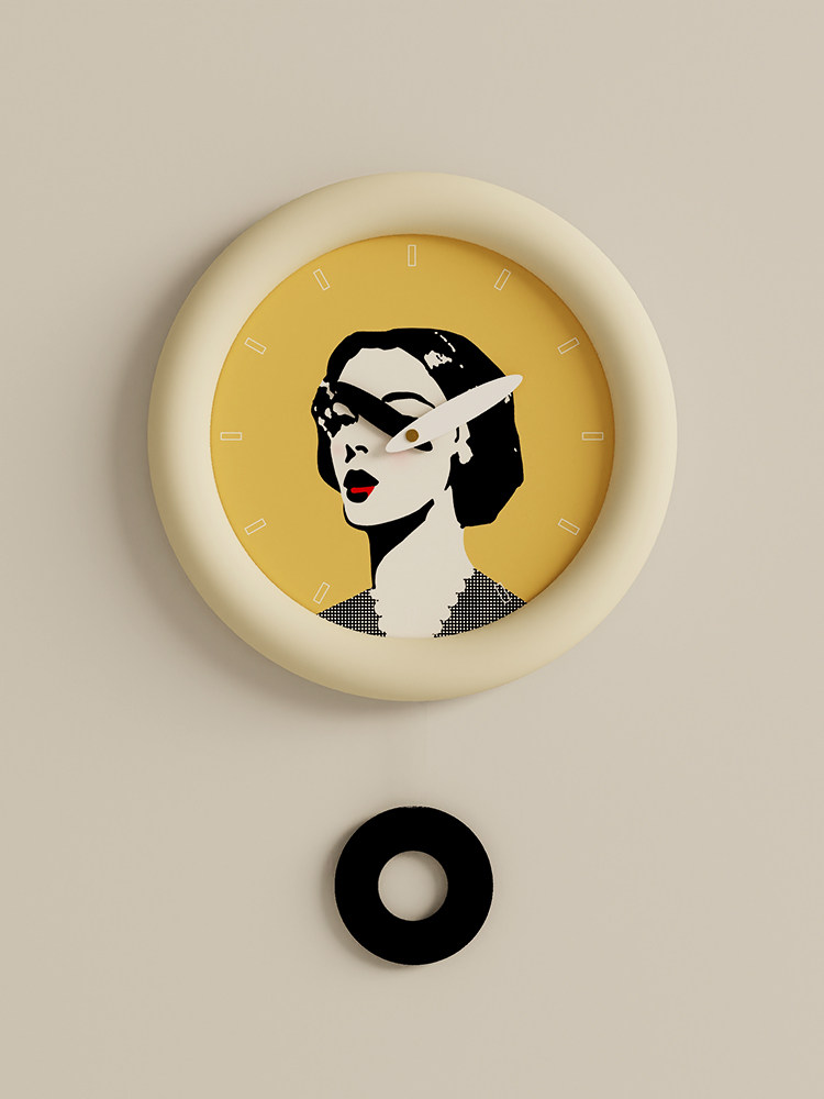 Artistic Decorative Clock Wall Hanging for Living Room and Bedroom, Silent and Ultra-Quiet, Home Use, Creative, Simple, Modern, High-End Design