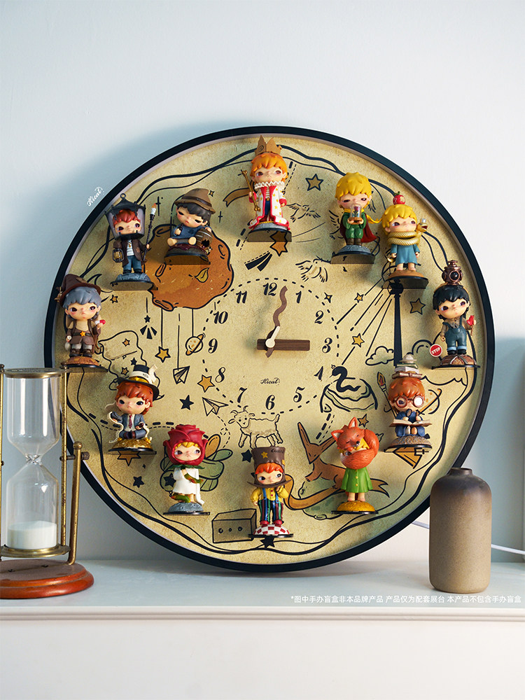 Hicat Ono Series Blind Box DIY Display Stand Wall Clock Cartoon Simple Silent Wall Decoration Clock