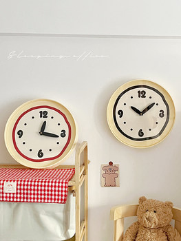 Wall Clock, Simple and Modern, Cream Style, Living Room, Study, Clock, Silent, Desktop, Bedside Decoration, Ornaments, Wall Clock