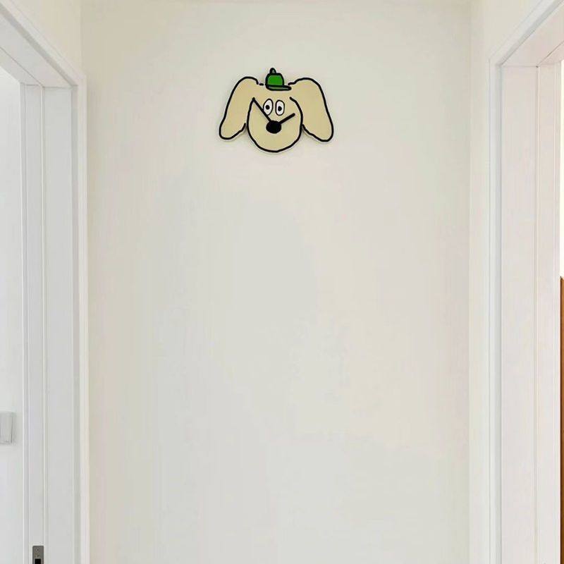 Korean Romane Creative Cute Clock for Living Room and Bedroom, Household Cartoon Anime Silent Wall Clock